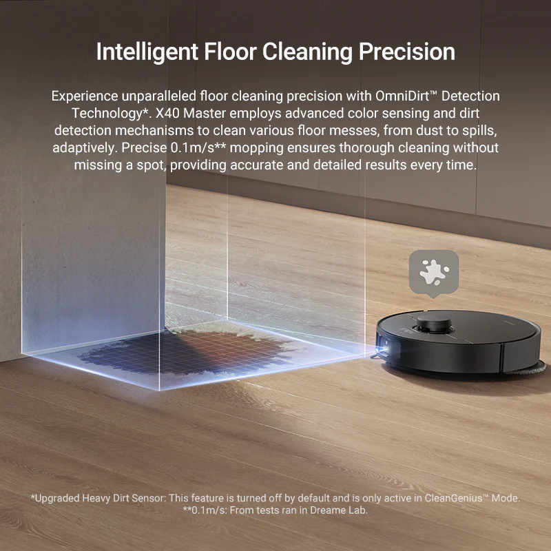 Dreame X40 Master Robot Vacuum with Auto Water Refilling and Draining - Image 7